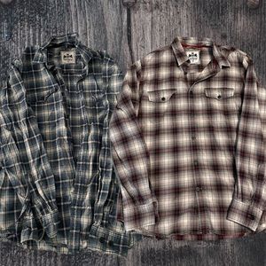 2 pack of Express Plaid Shirts